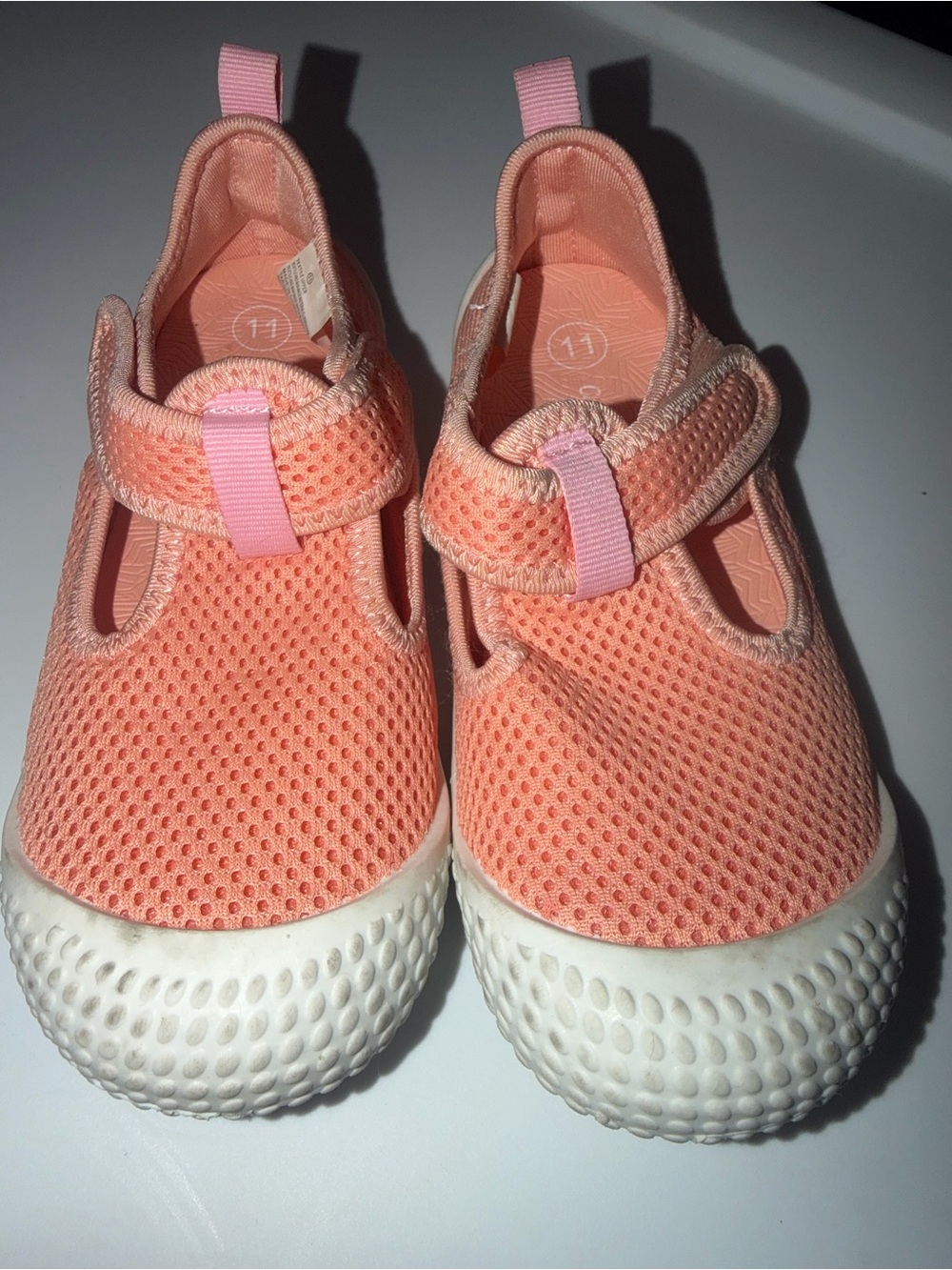 Cat & Jack Peach Pink Mesh Mary Jane Water Shoes